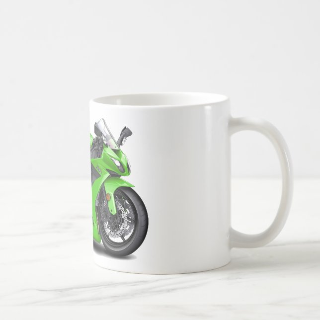 Ninja gröntcykel kaffemugg (Höger)