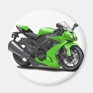 Ninja gröntcykel magnet