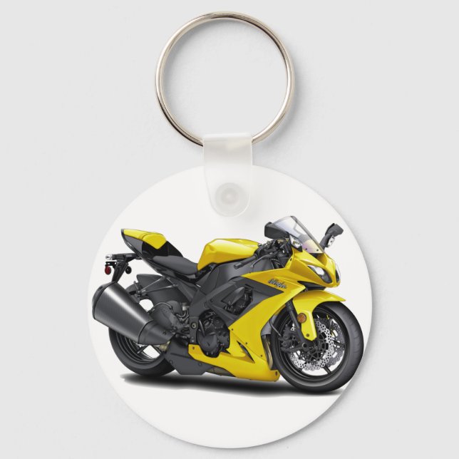 Ninja Gult Bike Nyckelring (Framsida)