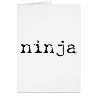 Ninja Hälsningskort