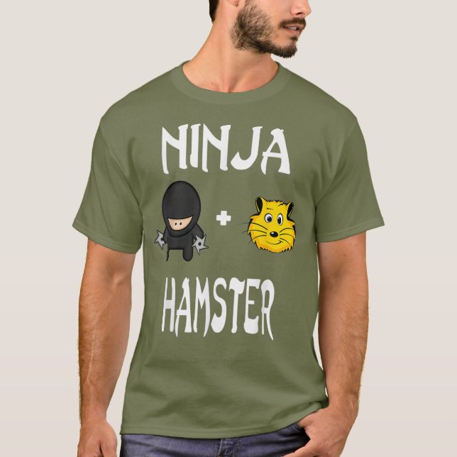 Ninja HAMSTER HAMSTER Ninja T Shirt (Framsida)