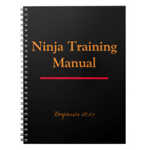 Ninja-handbok - Anpassad handbok för bärbara dator Anteckningsbok