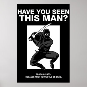 Ninja - har du sett denna man? poster