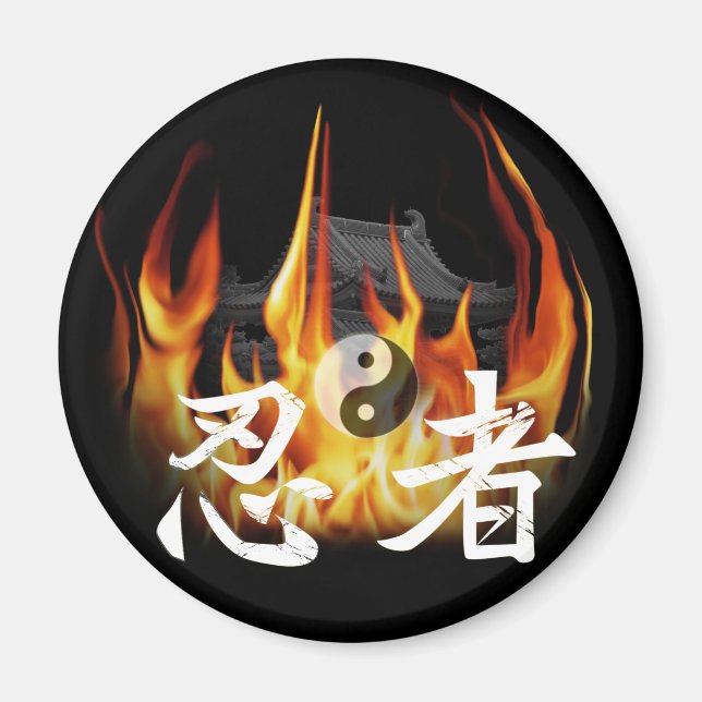 Ninja i Fire Magnet (Framsidan)