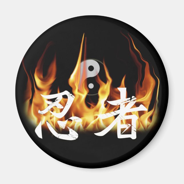 Ninja i Fire Magnet (Framsidan)