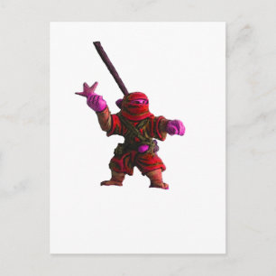 Ninja i Red Vykort