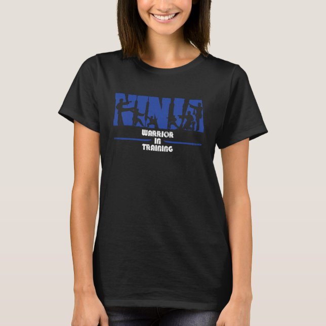 Ninja i träning av Ninja Costume T Shirt (Framsida)
