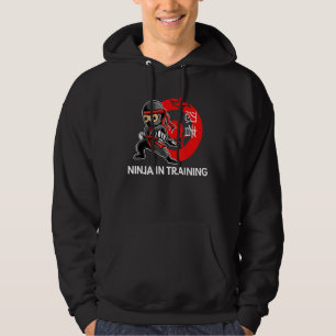 Ninja i träning för boys Japan Warrior Ninja Ey Hoodie