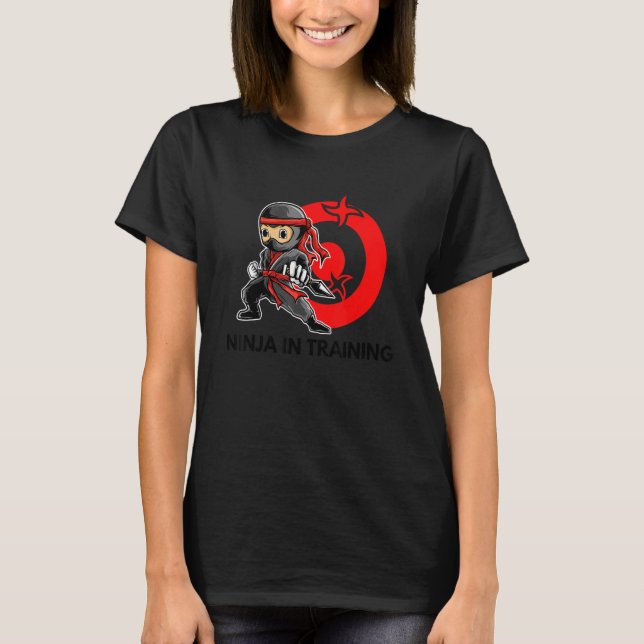 Ninja i träning för boys Japan Warrior Ninja Ey T Shirt (Framsida)