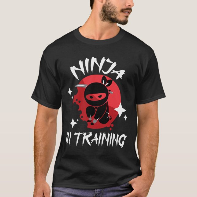 Ninja in Training - Karate Taekwondo Mixed Martial T Shirt (Framsida)