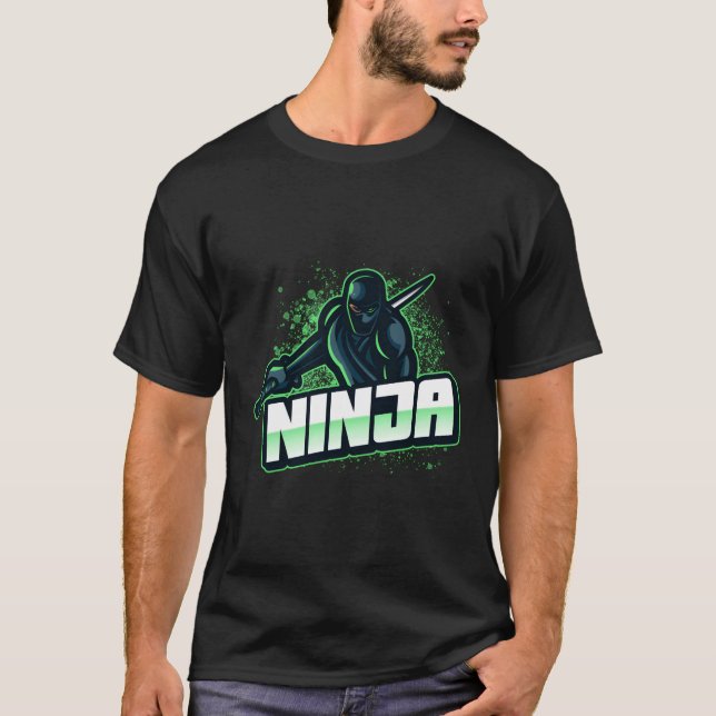 Ninja Inslagen Stealth T Shirt (Framsida)