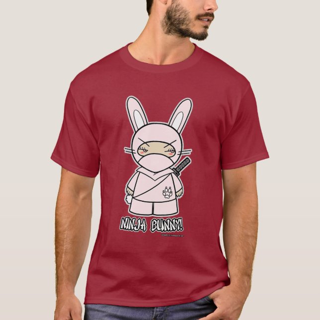 Ninja kanin! T-tröja Tee Shirt (Framsida)
