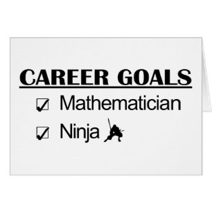 Ninja karriärmål - Mathematician Hälsningskort