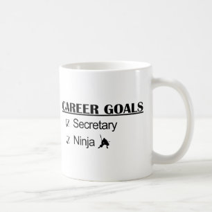 Ninja karriärmål - sekreterare kaffemugg