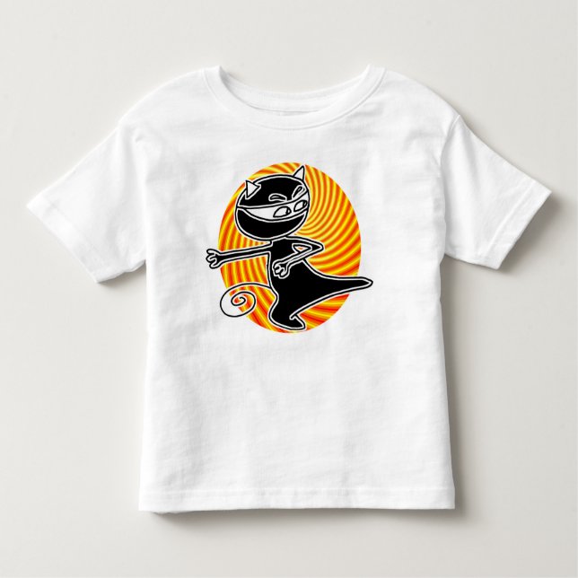 Ninja katt t-shirt (Framsida)