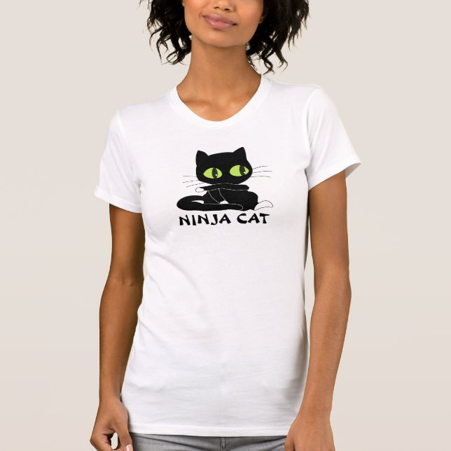 Ninja katt t-shirt (Framsida)