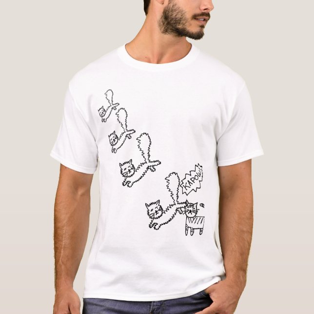 Ninja kattattack t-shirt (Framsida)