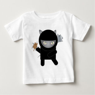 ninja kattunge baby T-shirt
