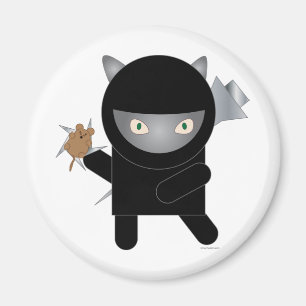 ninja kattunge magnet