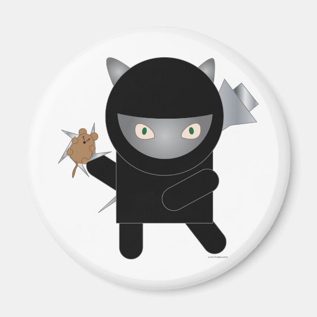 ninja kattunge magnet (Framsidan)