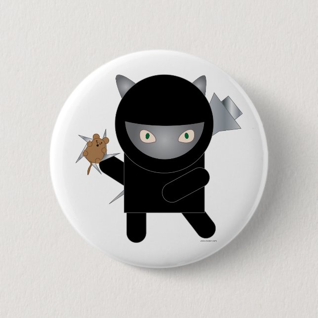 ninja kattunge pin knapp (Framsida)