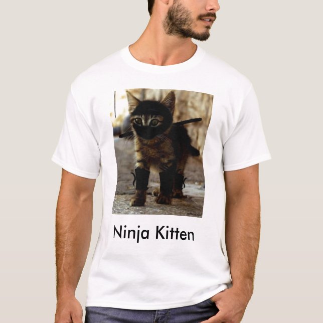 Ninja kattunge t-shirt (Framsida)