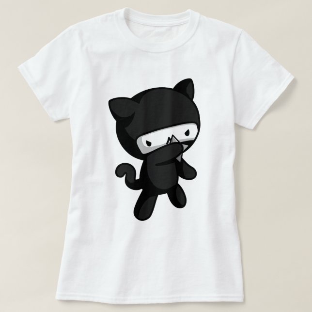 Ninja kattunge t shirt (Design framsida)