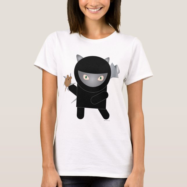 ninja kattunge t shirt (Framsida)