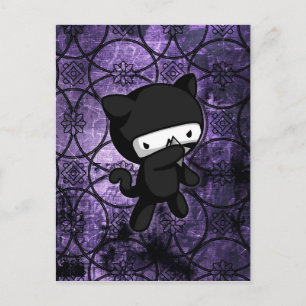 Ninja Kattunge Vykort