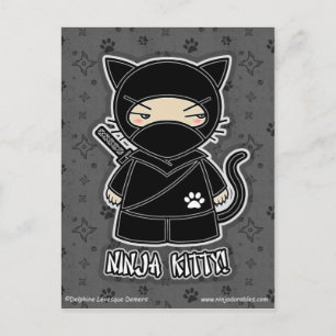 Ninja kattunge! Vykort