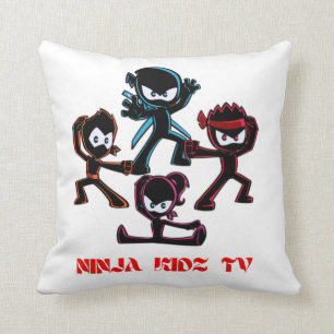 Ninja kidz tv-kuddedesign. kudde