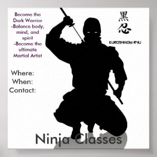 Ninja klassificerar, var: Whe… Poster