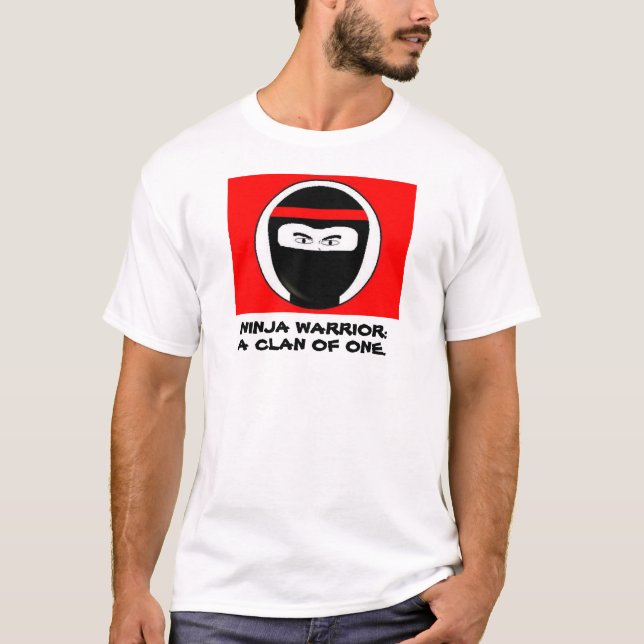 Ninja krigare tee shirt (Framsida)