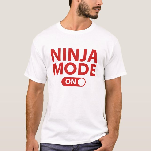 Ninja-läge på t shirt (Framsida)