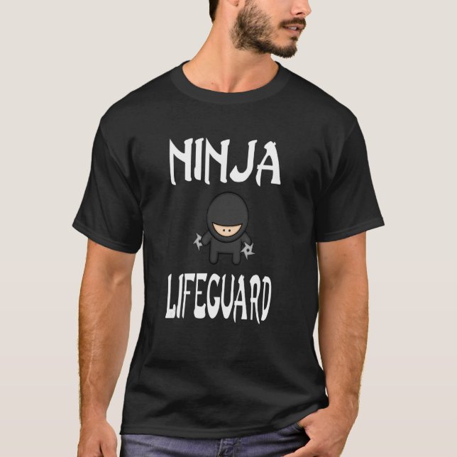 Ninja Lifeguard for Lifeguards 1 T Shirt (Framsida)
