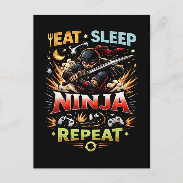 Ninja Livslöja Vykort (Framsida)