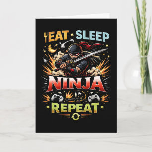 Ninja Livslösa Helgkort