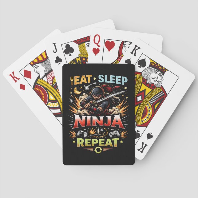 Ninja Livsslinga Casinokort (Baksidan)