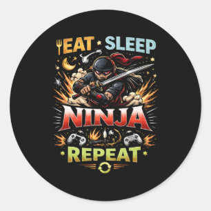 Ninja Livsslinga Runt Klistermärke