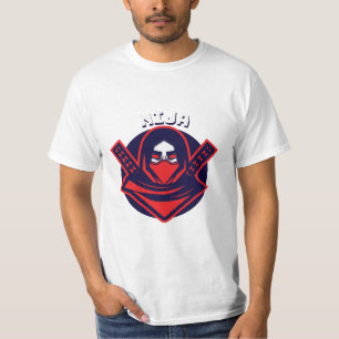 Ninja-logotyp – djärvt krigaremblem t shirt