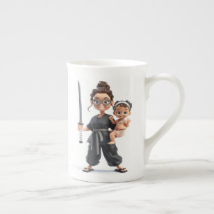 Ninja Mamma Benporslin Mugg
