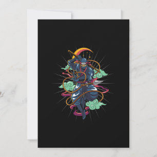 Ninja Manga Anime Japanska Manga Fläkt Gift Inbjudningar