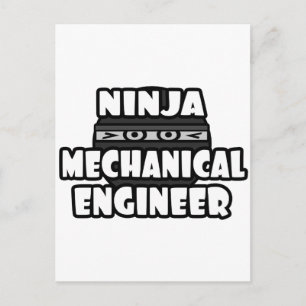 Ninja Mechanical Ingenjör Vykort