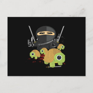 Ninja med Turtles Vykort