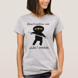 Ninja med virkningkrokskjortan t shirt