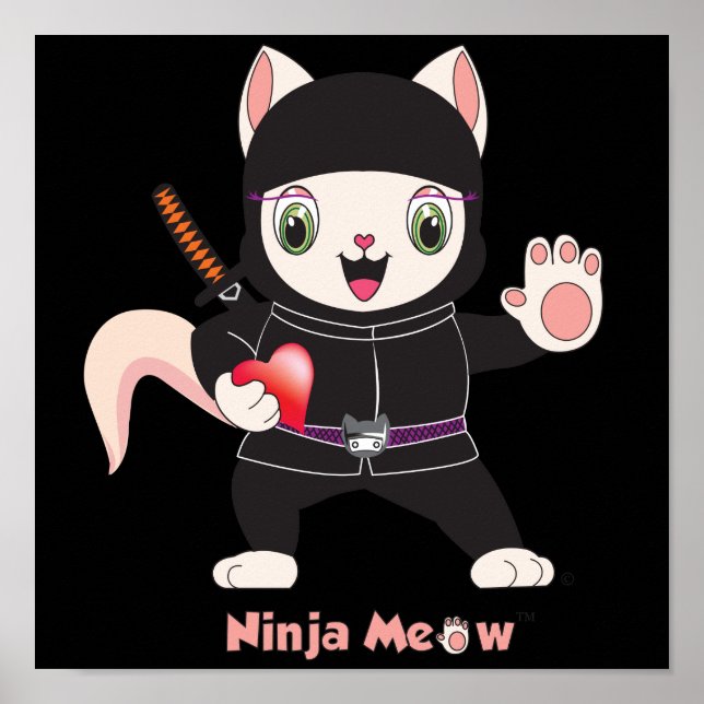 Ninja MEOW™ Poster (Framsidan)