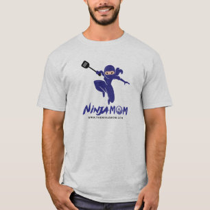 Ninja Mom® rund halsT-tröja - grått T Shirt