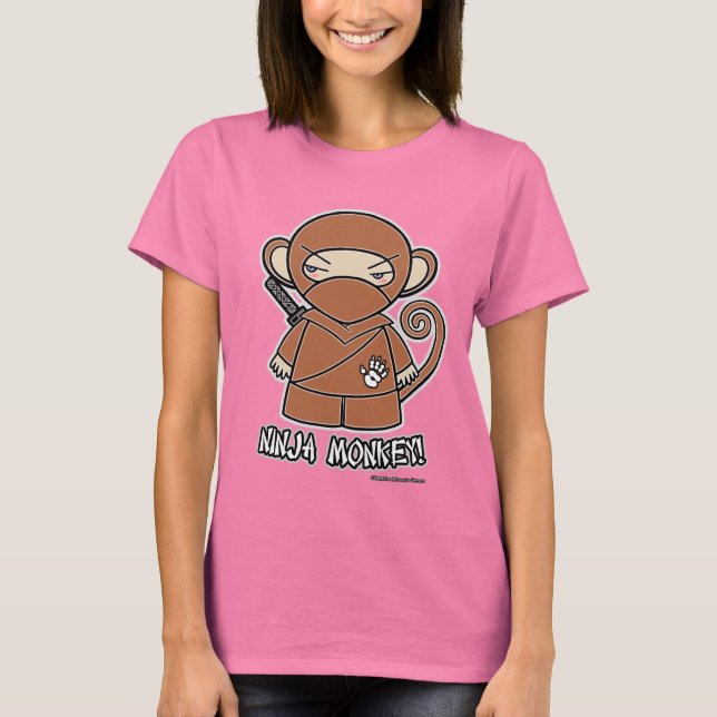 Ninja Monkey! T-shirt (Framsida)