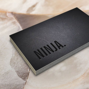 Ninja-Mörken Minimalistisk fet Professionell Visitkort