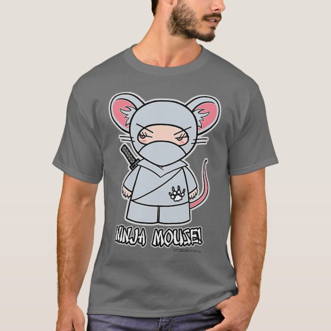 Ninja mus! T-tröja Tee Shirt (Framsida)